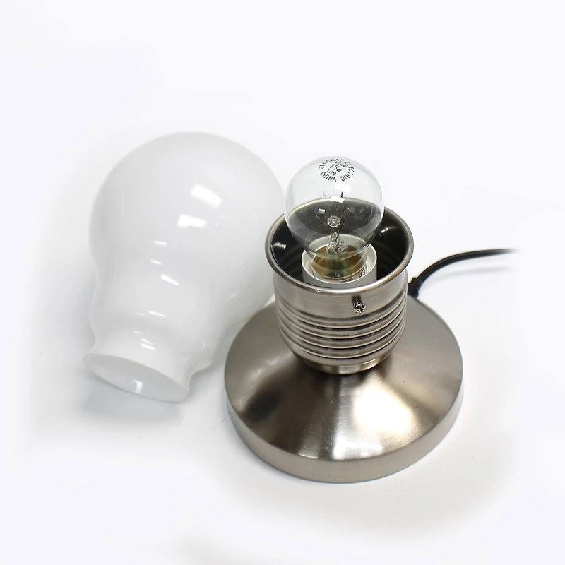 Simple Designs Edison Style Idea Bulb Mini Touch Desk Lamp
