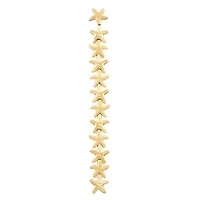 Gold Metal Starfish Beads, 14mm by Bead Landing™