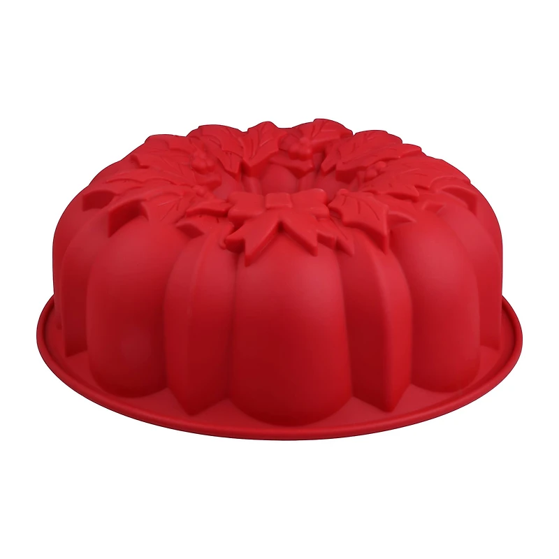 10" Christmas Bundt Silicone Fluted Pan by Makery™