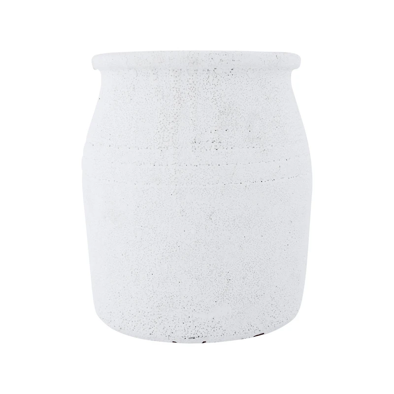 Hello Honey® 7" Decorative Distressed Volcano Glaze Terra Cotta Crock