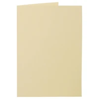 JAM Paper A7 Strathmore Ivory Wove Fold Over Cards
