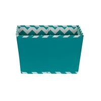 Household Essentials Chevron Fabric Tapered Storage Bins