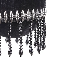 4" Black Ball Ornament with Dangling Jewels by Ashland®