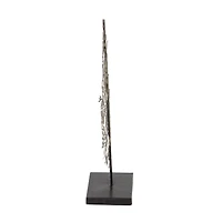16" Gold Metal Traditional Nature Sculpture