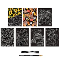 Brea Reese™ 6" x 8" Fall Harvest Scratch Art Paper Pad