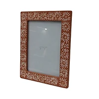 5" x 7" Terra Cotta Flowers Tabletop Frame, Treasured Finds by Ashland®