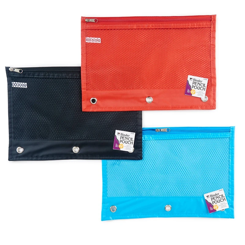 Assorted Charles Leonard Pencil Pouches, 24ct.