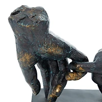 10" Black Polystone Traditional Pinky Swear Sculpture