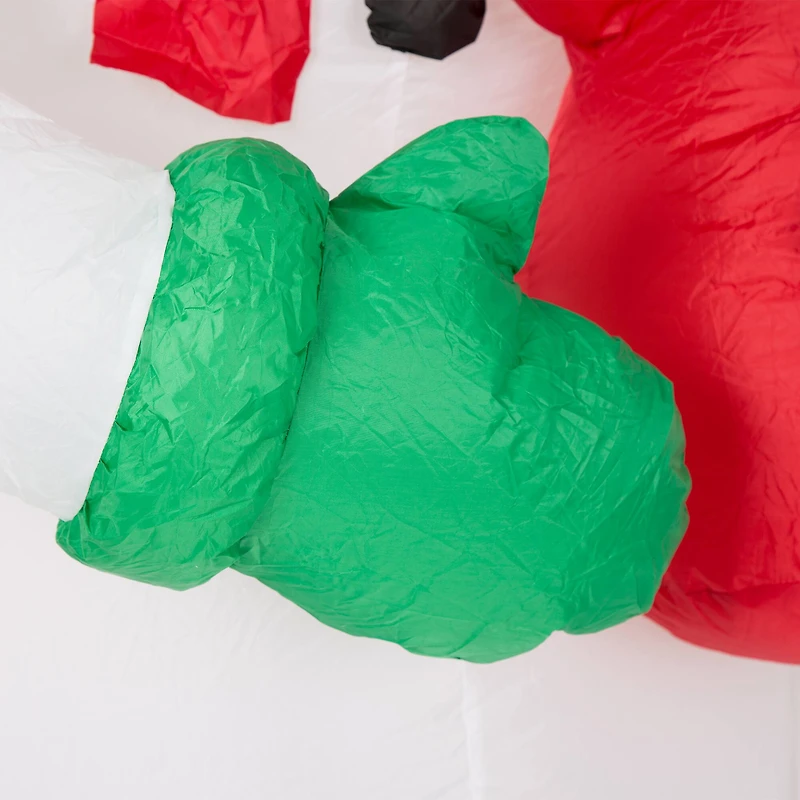 8ft. Glitzhome® Inflatable Snowman Family with Lights