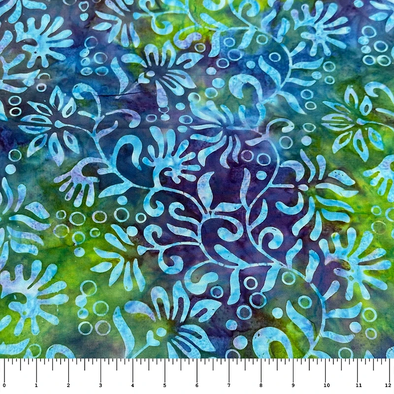 Feldman Premium Indonesian Batik Purple Freesia Fabric