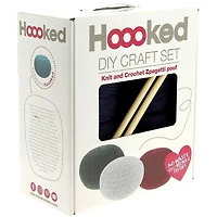 Hoooked Sailor Blue Knit & Crochet Pouf Kit