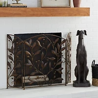 Metal Eclectic Fireplace Screen
