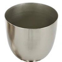 Silver Hourglass Shaped Metal Planter Set with Elevated Base