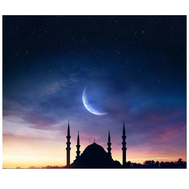 Sparkly Selections' Mosque Sunset Sky round