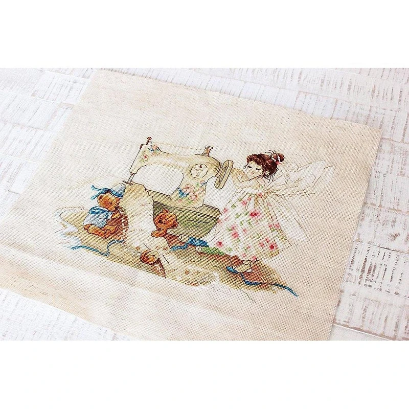 Luca-s The Fairy-Needlewoman Counted Cross Stitch Kit