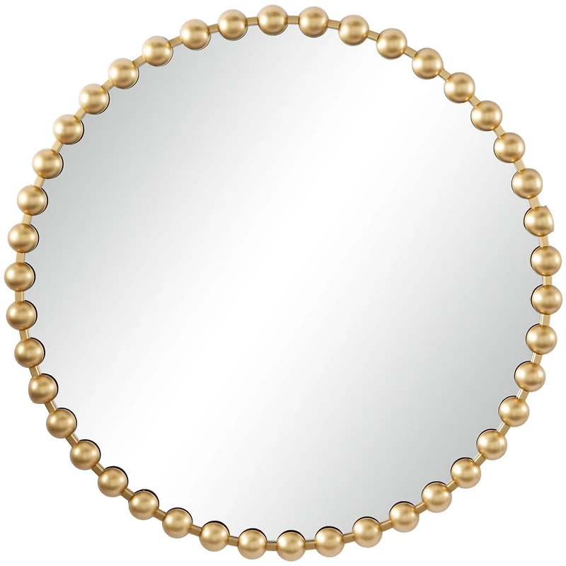 CosmoLiving by Cosmopolitan Gold Metal Orb Framed Wall Mirror 36" x 2" x 36"