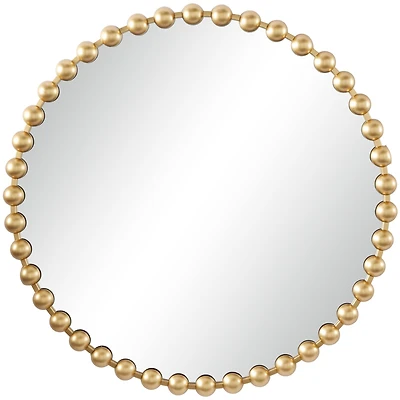CosmoLiving by Cosmopolitan Gold Metal Orb Framed Wall Mirror 36" x 2" x 36"