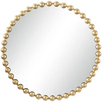 CosmoLiving by Cosmopolitan Gold Metal Orb Framed Wall Mirror 36" x 2" x 36"