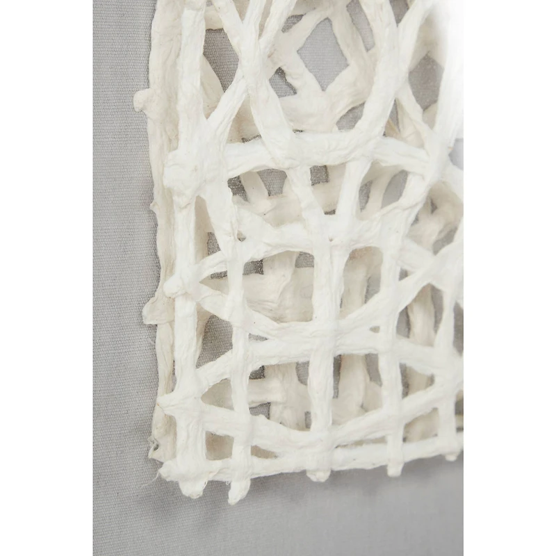 Gold Wood Natural Shadow Box Art, 24" x 24" x 1"