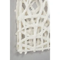 Gold Wood Natural Shadow Box Art, 24" x 24" x 1"