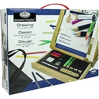 Royal & Langnickel® Essentials™ 44 Piece Drawing Travel Easel Set