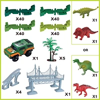 The Bubble Factory Dinosaur Flexible Track Set