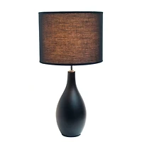 Creekwood Home Essentix 18" Ceramic Dewdrop Table Lamp