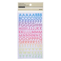 Small Rainbow Glitter Alphabet Stickers by Recollections™