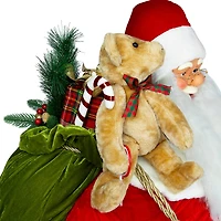 5ft. Red Musical Inflatable Santa Claus Christmas Figurine