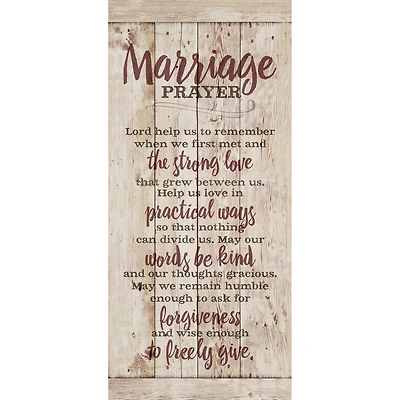 Red Marriage Prayer Wall Plaque