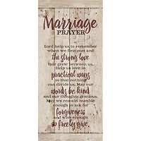 Red Marriage Prayer Wall Plaque