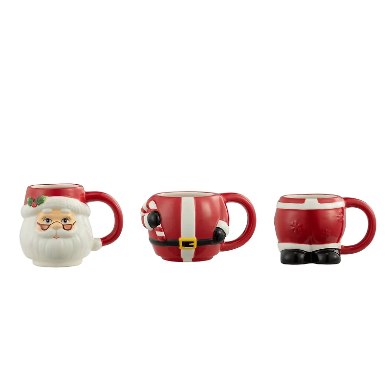 12oz. Santa Stacking Mug Set