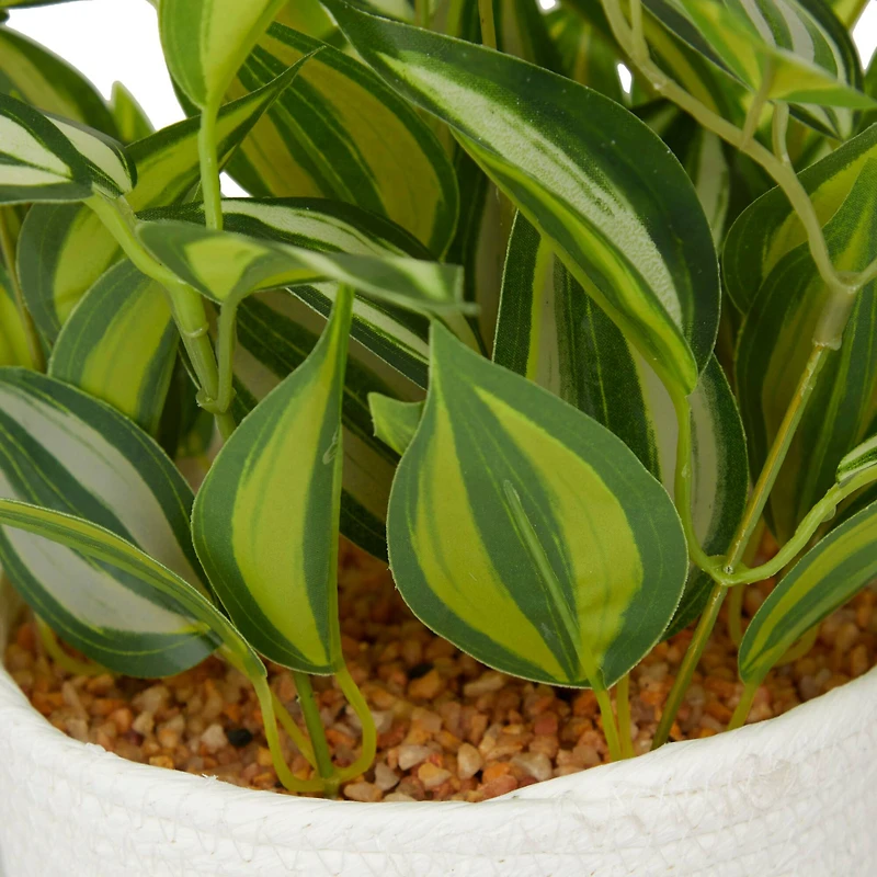 The Novogratz 16" Potted Green Rattan Coastal Artificial Foliage