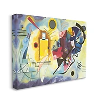 Stupell Industries Classic Kandinsky Abstraction Yellow Red Blue Canvas Wall Art