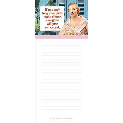 JAM Paper Everyone Will Just Eat Cereal Magnetic Shopping List Pads, 2ct.