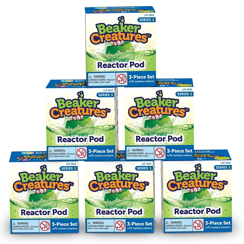 Learning Resources Beaker Creatures Reactor Pods Blind Packs, 6ct.