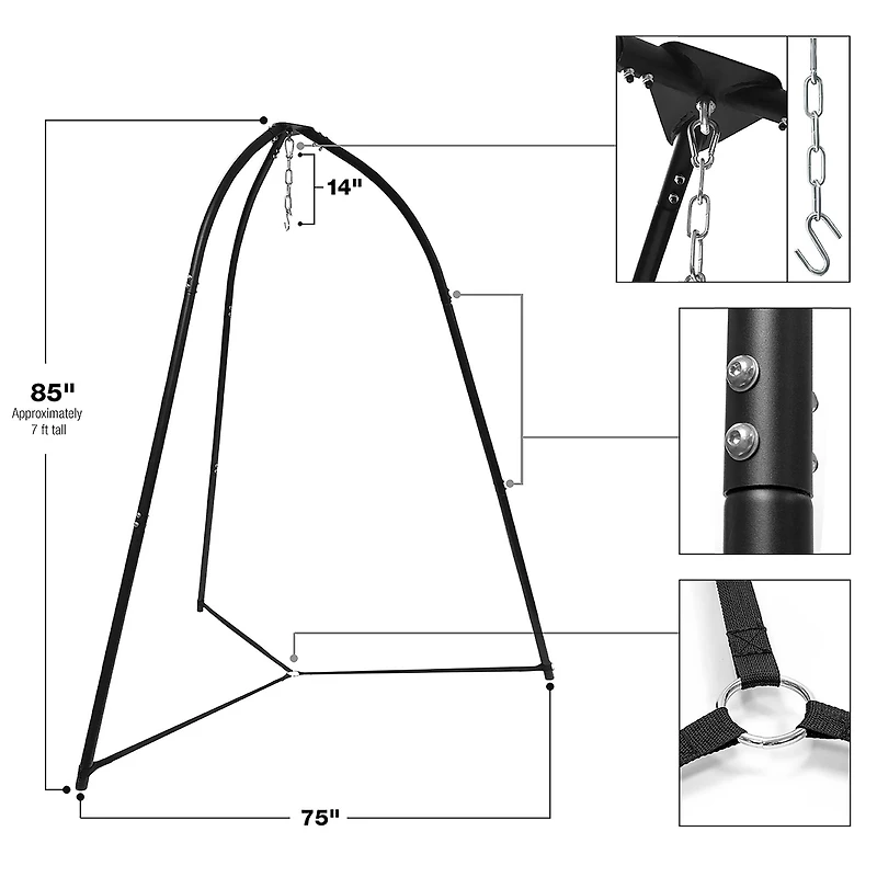 Sorbus Tripod Hanging Chair Stand