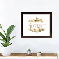 Always Be Thankful Fall Print in Black Frame