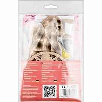 Wonderland Crafts Gnome with Snowflake Cap Bead Embroidery on Wood Kit