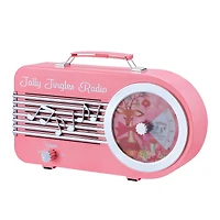 10.5" Pink Jolly Jingles Radio