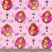 Disney® Fancy Nancy Hot Pink Fancy Nancy Framed Cotton Fabric