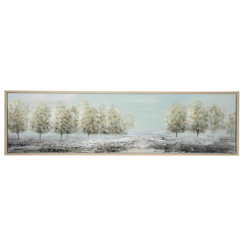 Green Traditional Landscape Canvas Wall Art, 20" x 71"