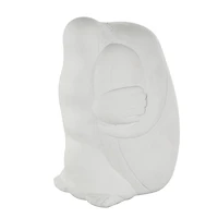 White Abstract Tucked Sitting People Sculpture Set