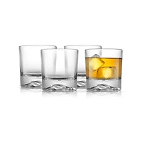 JoyJolt® 10oz. Radiant Crystal Mountain Double Old Fashioned Tumblers, 4ct. 