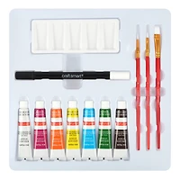 11" x 11" Orange Coastal Canvas Painting Kit by Craft Smart®