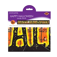 Beistle Metallic Happy Halloween Banners