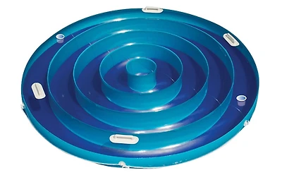 84" Solstice Inflatable Round Jumbo Island Swimming Pool Raft Lounger
