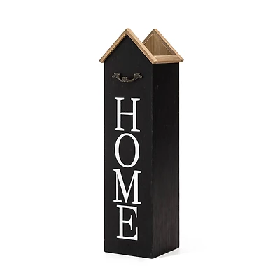 Glitzhome® 30" Wood Home Boxed Porch Sign