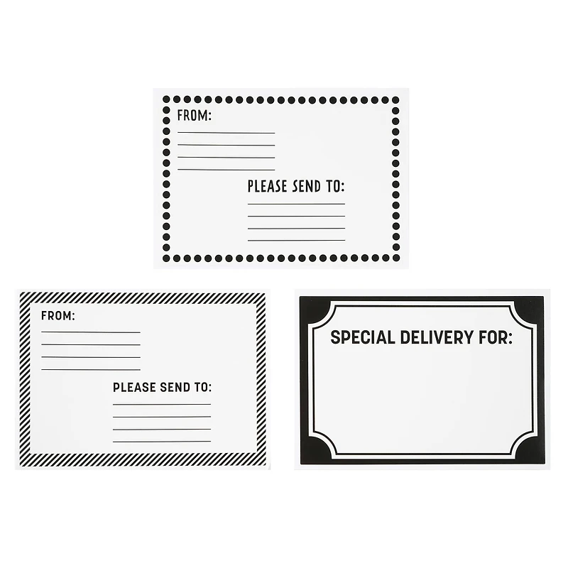 Black Address Labels by Celebrate It™