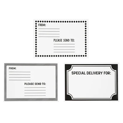 Black Address Labels by Celebrate It™